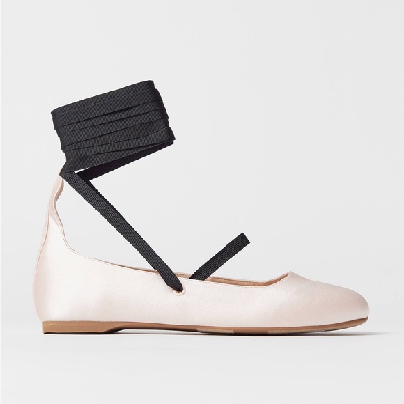 Urban Outfitters Karter Strappy Satin Ballet Flat - Picture 2 of 6